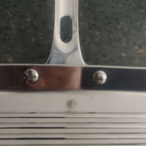 VIKING Premium Stainless Steel Silver Grill Pan with Handle - Picture 4 of 4